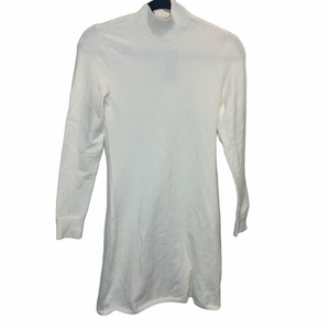 NWT Abercrombie & Fitch White Long Sleeve Sweater Dress Size XSmall